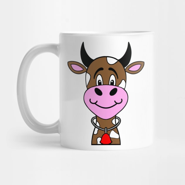 COW Lover Cute Brown Cow by SartorisArt1